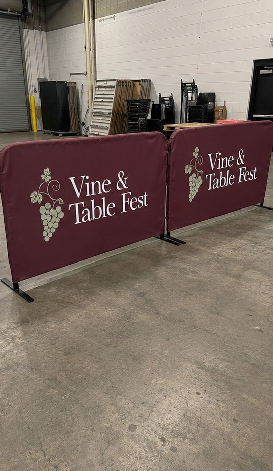 Customer photo of custom barricade covers 2